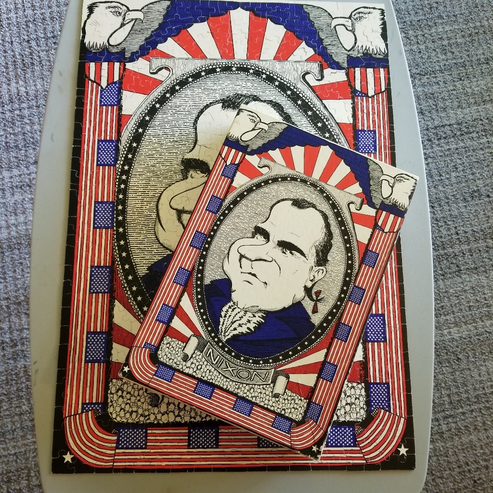 Vintage Nixon Jig Saw Puzzle 1970